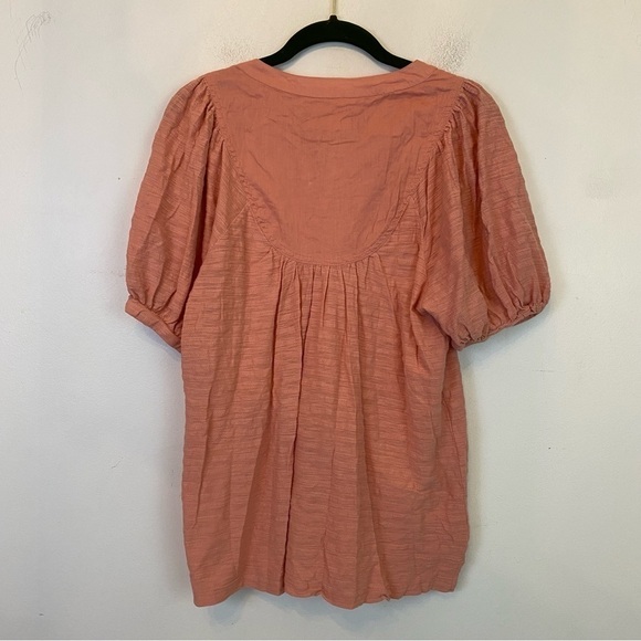 BY ANTHROPOLOGIE pink puff sleeve blouse - Picture 6 of 6